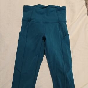 Lulu Teal High-Waisted Leggings